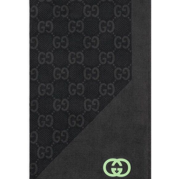 Gucci Gg Jumbo Jacquard Cotton Beach Towel Blanket - Picture 2 of 12